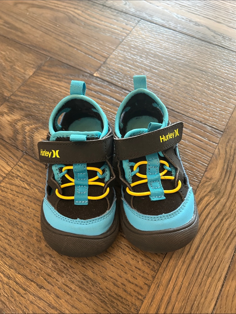 Hurley Kids Teal, Black & Yellow Water Shoes